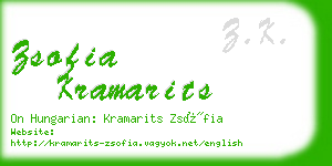 zsofia kramarits business card